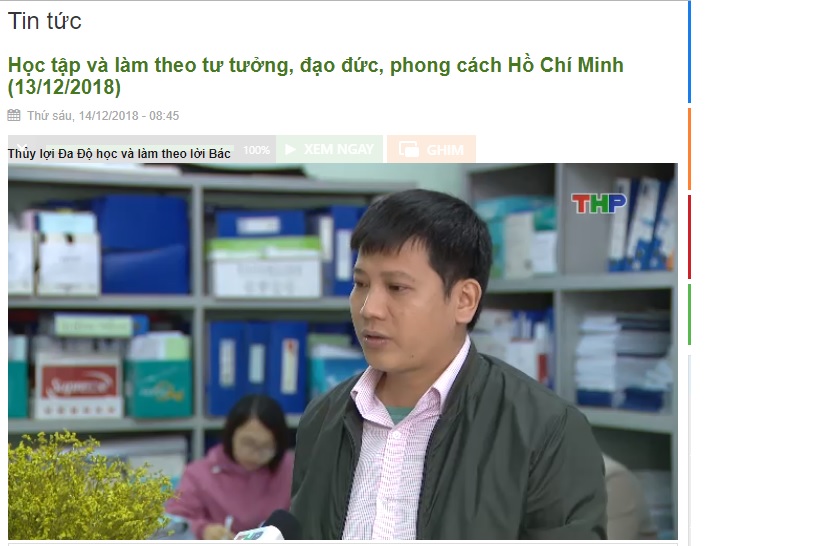 Thủy lợi Đa Độ và làm theo lời Bác